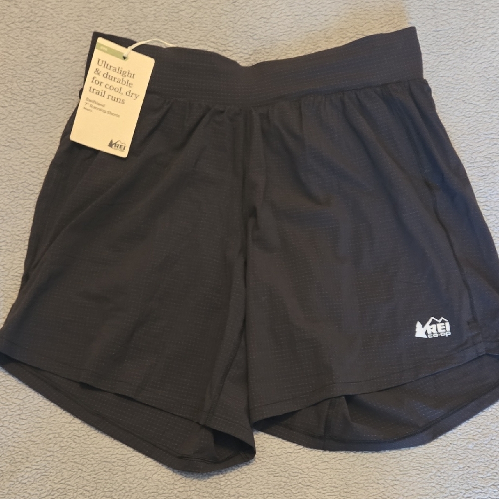 REI Charcoal Performance Mens Running Shorts Size Small